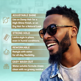 Uplift Provisions used on beard showing tame control and touchable softness