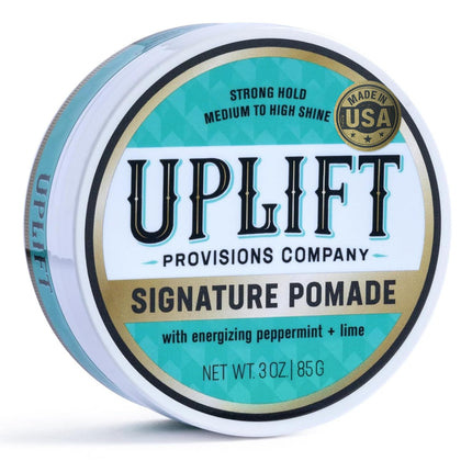 Uplift Provisions front jar showing label and strong hold benefit