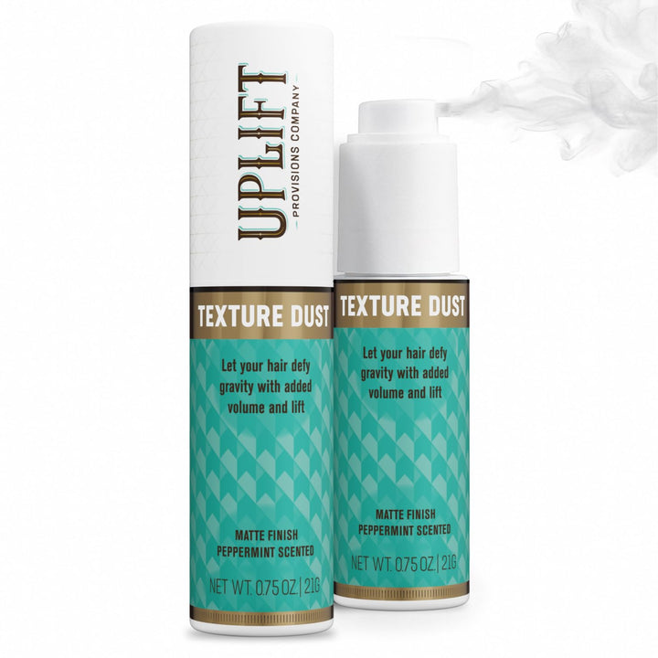 Uplift Provisions front bottle showing label and pump, highlights travel-ready convenience