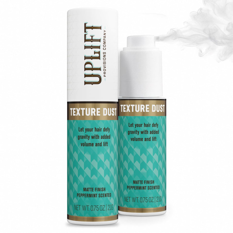 Uplift Provisions front bottle showing label and pump, highlights travel-ready convenience