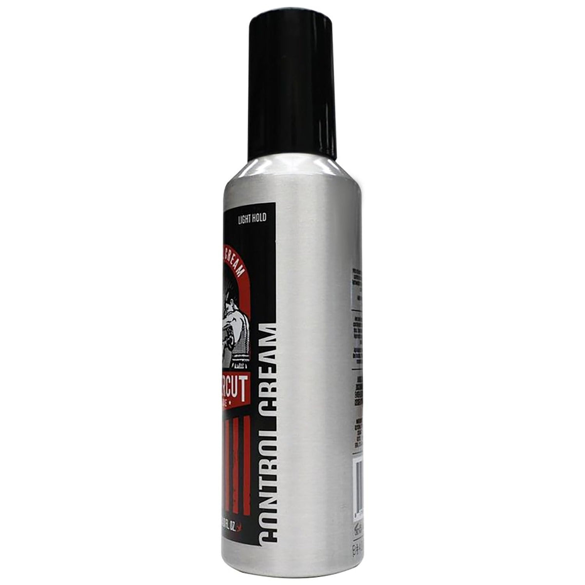 Close-up label of UPPERCUT DELUXE listing water-based formula benefits