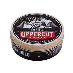Uppercut Deluxe open jar showing creamy matte texture for easy spreading