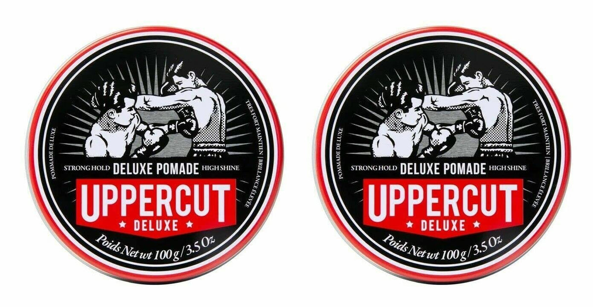 UPPERCUT DELUXE front tin showing packaging and branding for recognition and trust