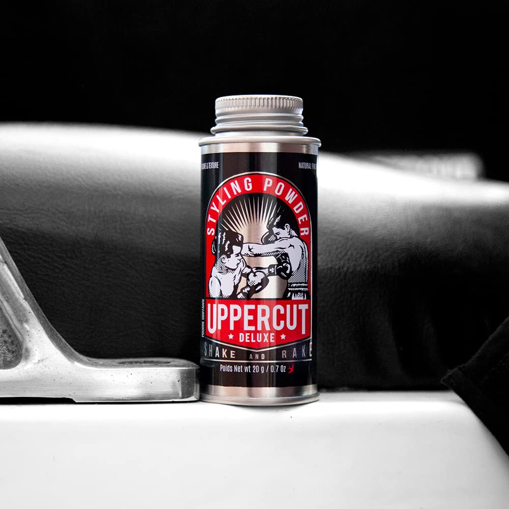 UPPERCUT DELUXE open jar showing fine powder texture for instant volume