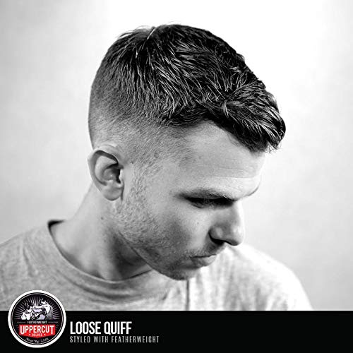 UPPERCUT DELUXE on barbershop counter with styling tools showing daily use