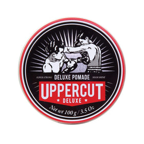 UPPERCUT DELUXE front jar showing packaging and product identity for styling confidence