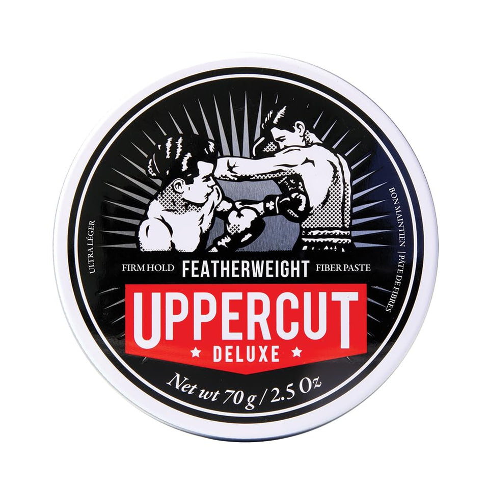 UPPERCUT DELUXE front jar shot showing product branding and size benefit