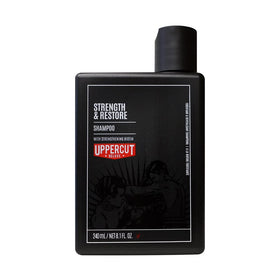 UPPERCUT DELUXE front packaging showing bottle and branding, conveys premium strength