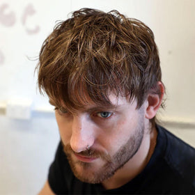 UPPERCUT DELUXE close-up on hair showing natural matte finish and separation
