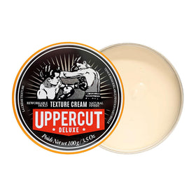 UPPERCUT DELUXE before and after styling showing improved texture and matte finish