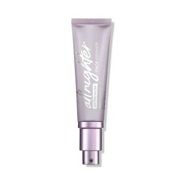 Urban Decay front bottle showing primer packaging and long-lasting benefit