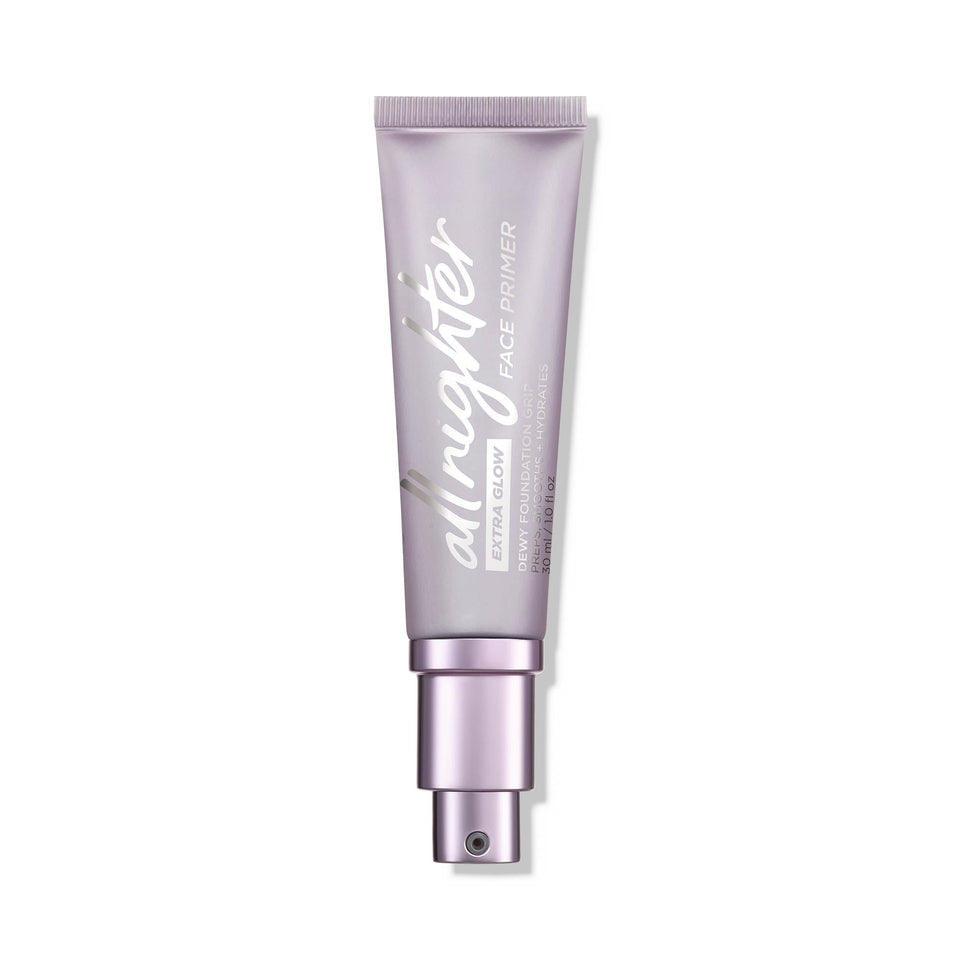 Urban Decay front bottle showing primer packaging and long-lasting benefit