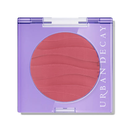 Urban Decay front packaging showing compact and shade Backtalk with durable finish