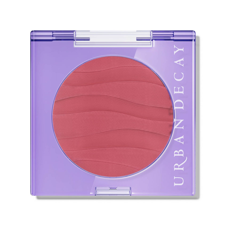 Urban Decay front packaging showing compact and shade Backtalk with durable finish