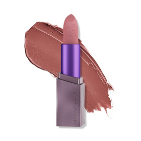 URBAN DECAY Backtalk front packaging showing product and shade swatch benefit hydrating color