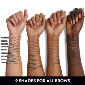 Urban Decay Brow Blade in use outlining and filling brows