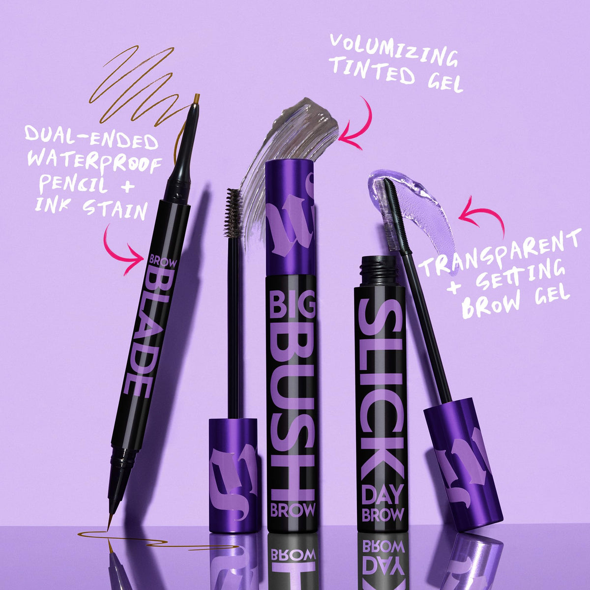Urban Decay Brow Blade next to coin showing compact size for travel and control