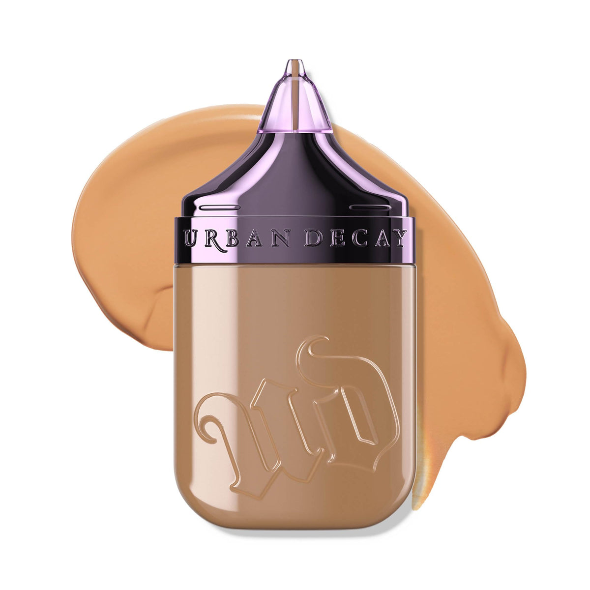 Urban Decay front bottle view showing product packaging and branding benefit