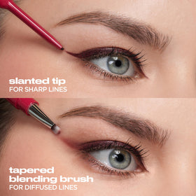 Urban Decay liner in use creating a winged look that lasts all day