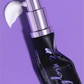 URBAN DECAY lifestyle shot in makeup bag suggesting everyday longwear convenience