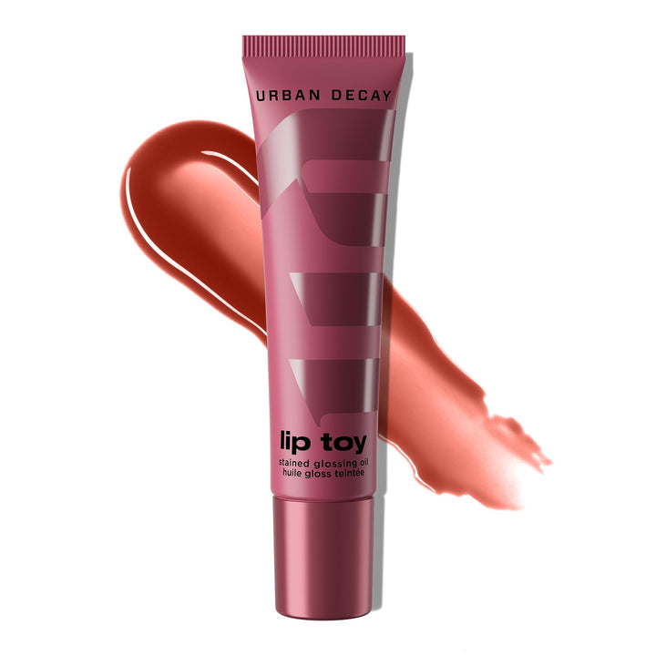 Urban Decay front packaging showing Drizzled mauve and glossy appeal