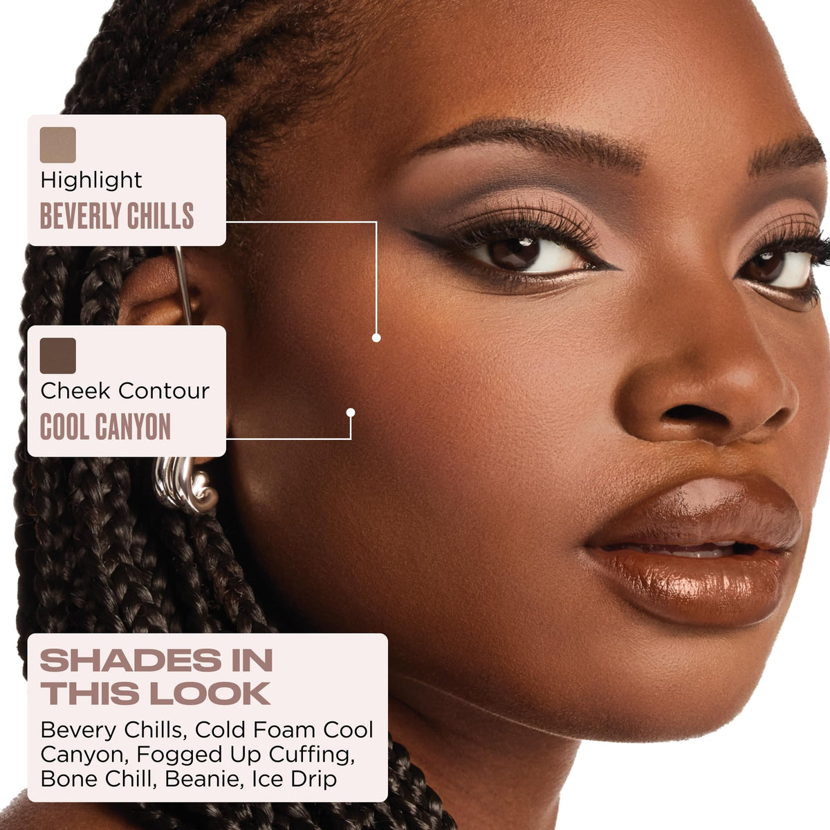 Urban Decay makeup applied on eye demonstrating defined crease benefit
