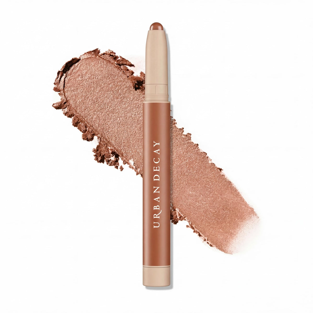 Urban Decay Naked Eyeshadow Stick front packaging showing Toasty copper benefit