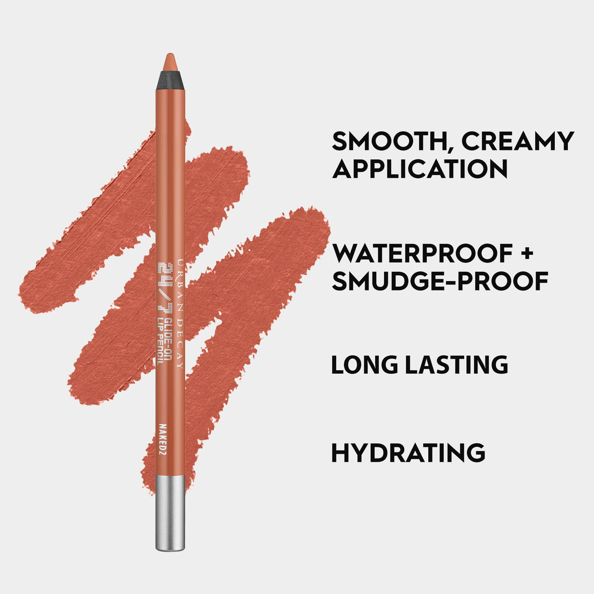 URBAN DECAY swatch of Naked2 on forearm displaying true medium beige nude