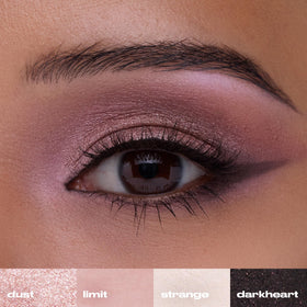 URBAN DECAY naked 3 applied on model eye demonstrating seamless blending and depth