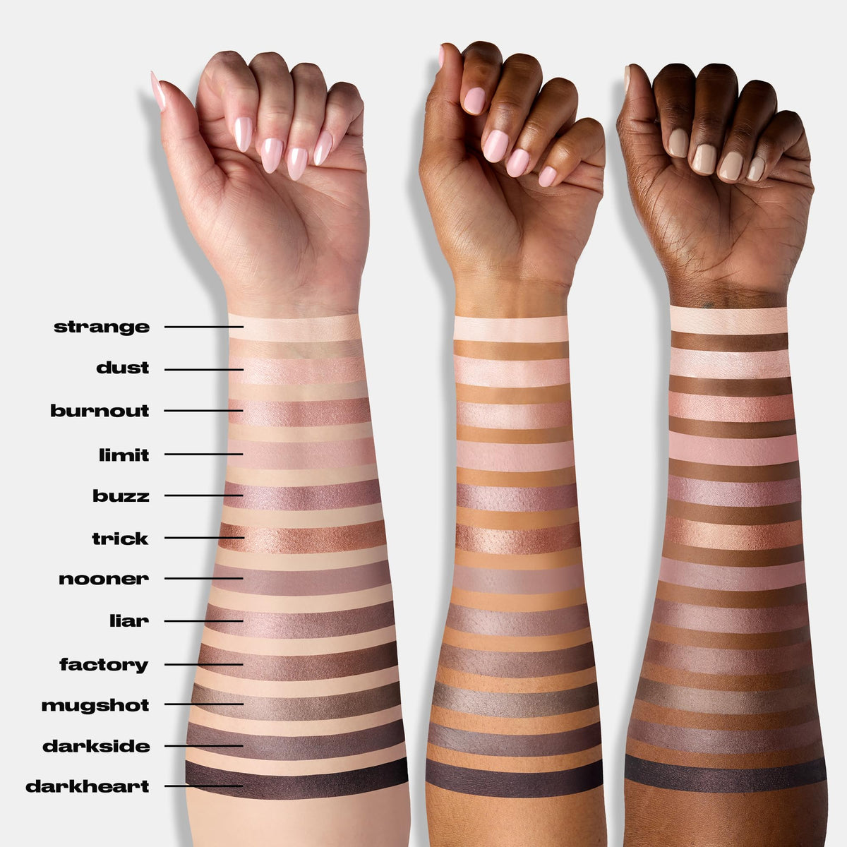 URBAN DECAY naked 3 held in hand showing compact size for travel-friendly convenience