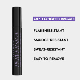 Urban Decay travel pouch with mascara showing compact size convenience