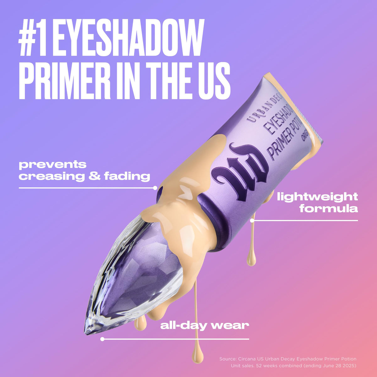 Urban Decay texture close-up revealing smooth finish and soft-focus pigments benefit
