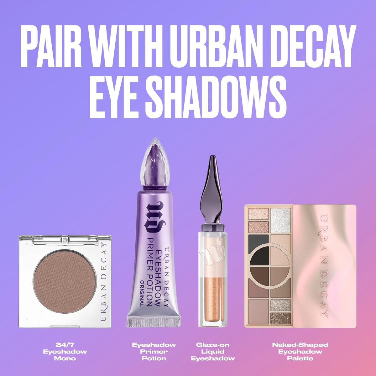 Urban Decay primer on vanity counter suggesting everyday beauty routine