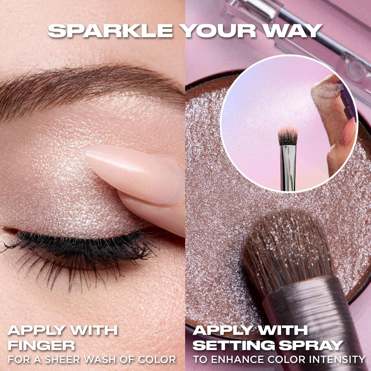 Urban Decay scale and size with hand holding pan benefit: portable single for travel and touch-ups
