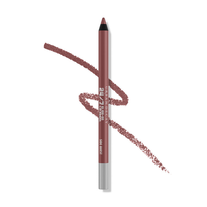 Urban Decay front packaging showing Side Quest pencil and brand, easy selection benefit
