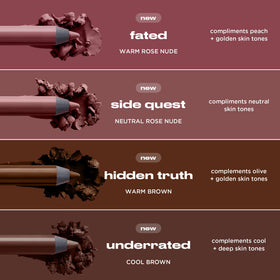 Urban Decay ingredients label showing vitamin E and oils for moisturizing benefit