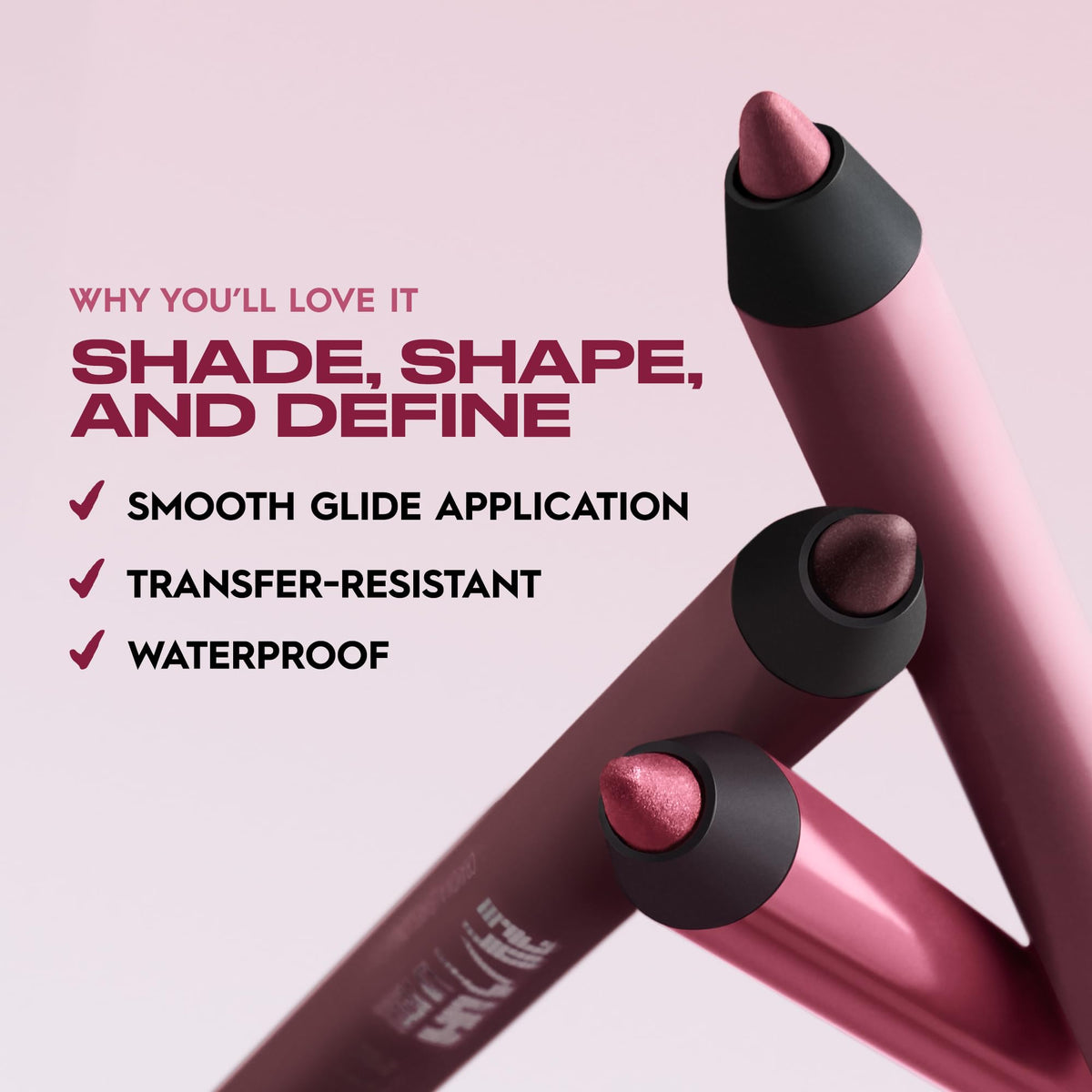 Urban Decay on lips close-up displaying Side Quest definition and natural-looking hold
