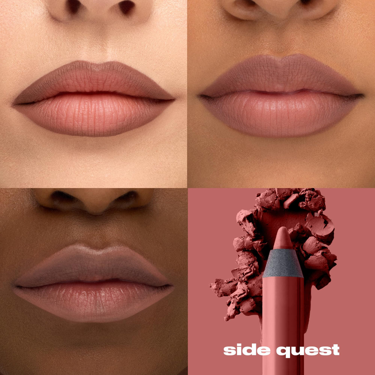 Urban Decay pencil tip close-up showing creamy glide and precise application benefit