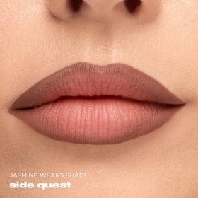Urban Decay color swatch texture highlighting neutral rose-nude payoff and smooth finish