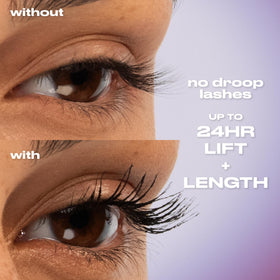 Urban Decay Tube Job creamy tubing texture on brush, demonstrates buildable volume