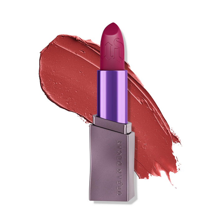Urban Decay front packaging showing Manic shade and compact bullet for easy storage