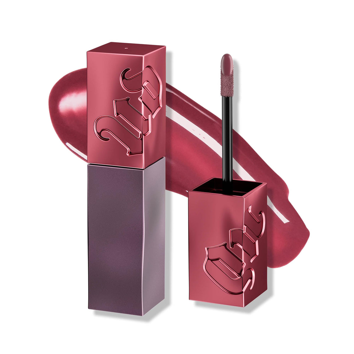 Urban Decay front packaging showing product name and glossy finish benefit