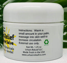 Urban ReLeaf in use during shoulder massage demonstrating warming glide benefits