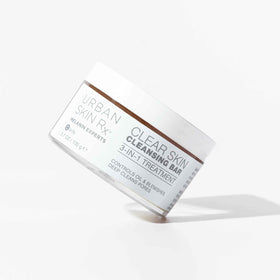 Urban Skin Rx bar shown alongside other skincare items illustrating easy routine integration