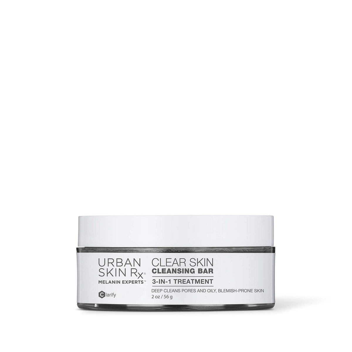 Urban Skin Rx cleansing bar front packaging shows product and benefits