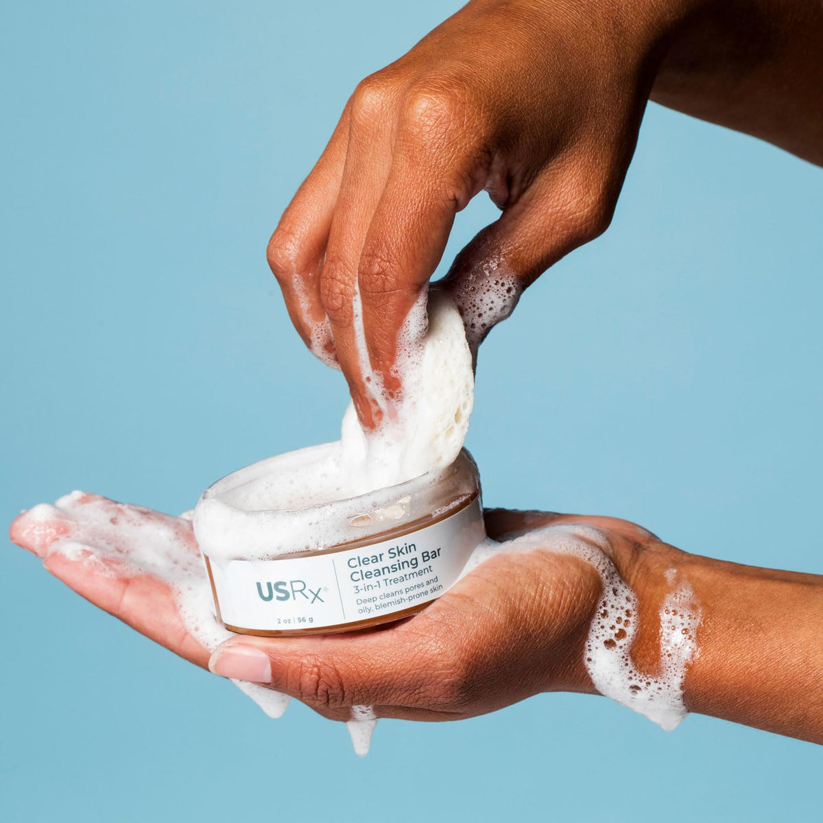 Urban Skin Rx ingredients label with salicylic acid and sulfur callouts