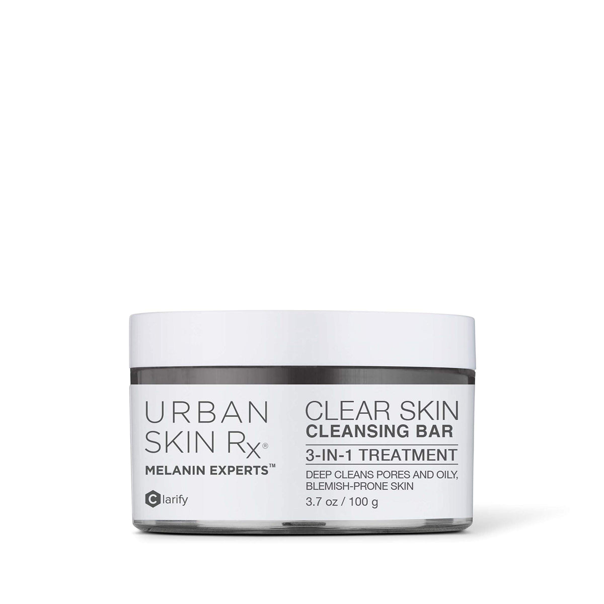 Urban Skin Rx front packaging showing product and branding, clear benefit for blemish-prone skin