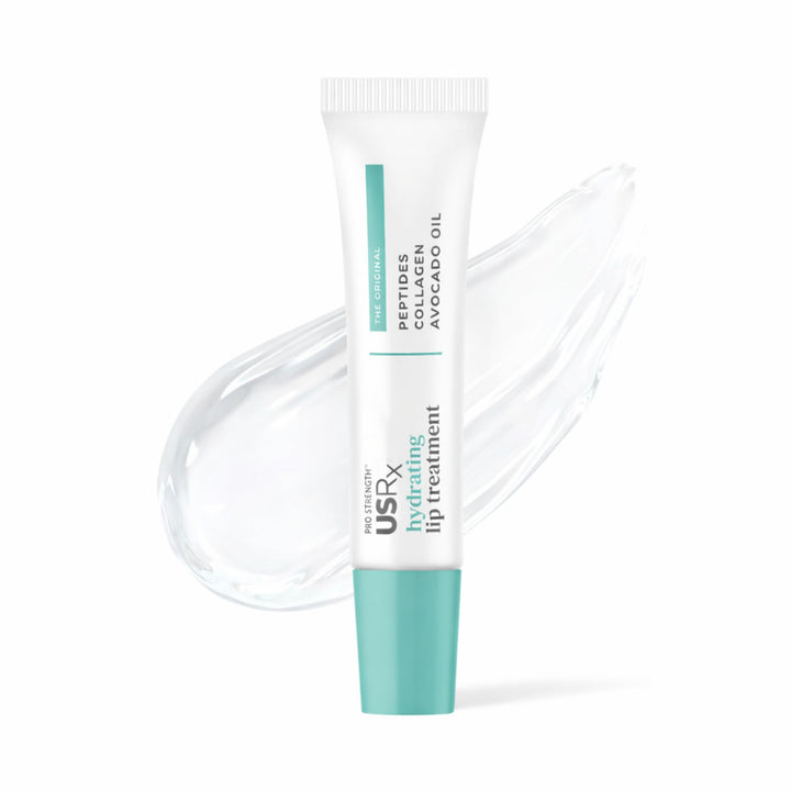Urban Skin Rx front tube showing clear hydrating balm and compact packaging benefit hydration on the go