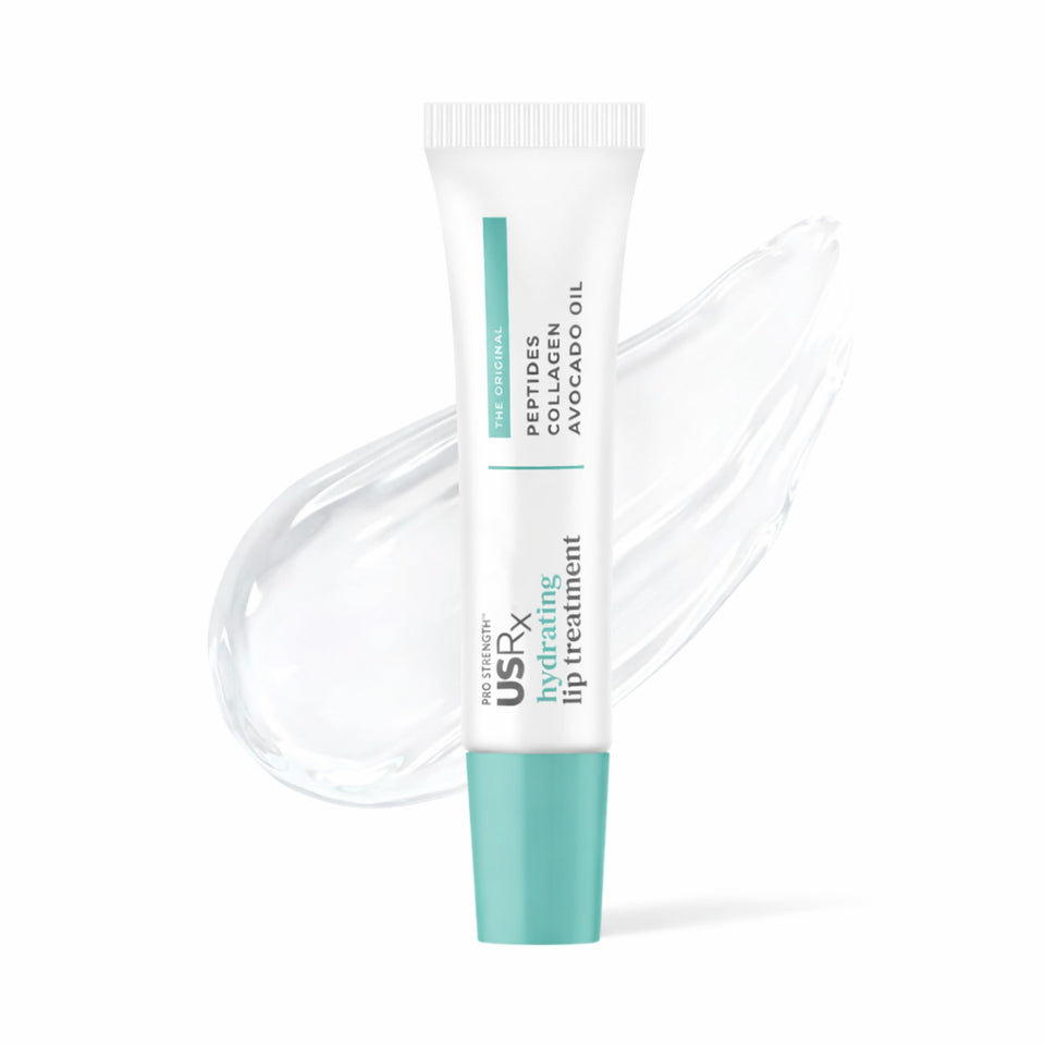 Urban Skin Rx front tube showing clear hydrating balm and compact packaging benefit hydration on the go
