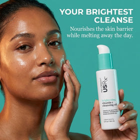 Urban Skin Rx Vitamin C and pomegranate closeup, highlights brightening antioxidants
